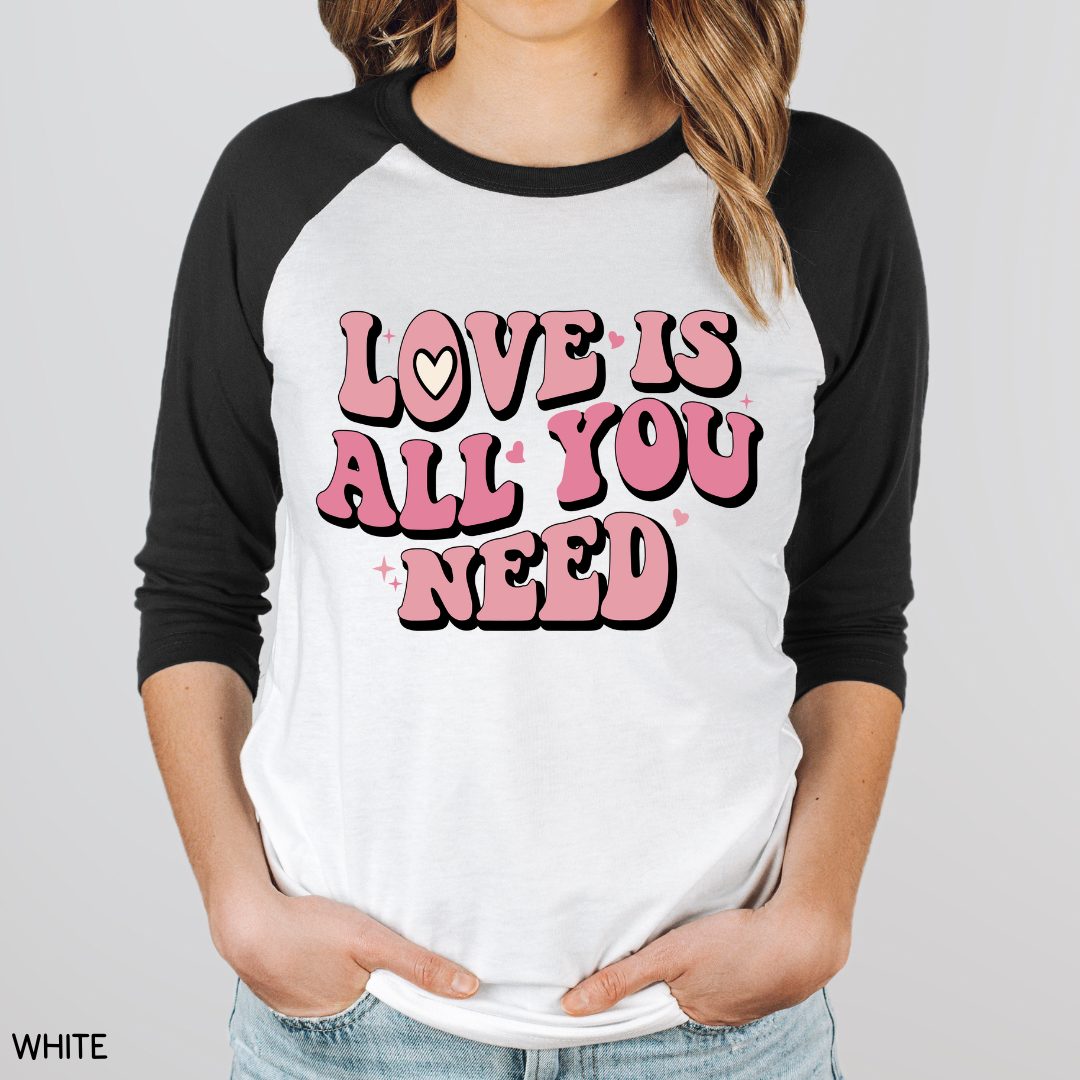 Valentines - Love is All You Need - Unisex Adult Tee