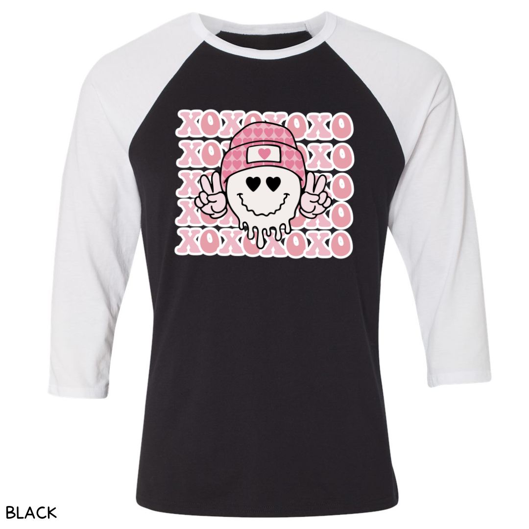 Valentines - XOXO Smiley - Unisex Adult Tee
