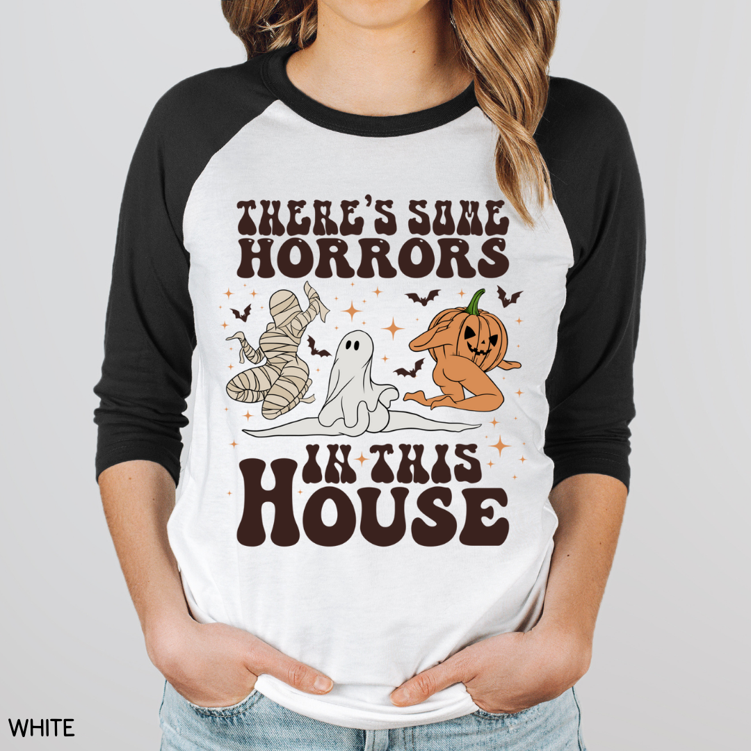 Halloween - Adult Tee - There's Some Horrors in this House