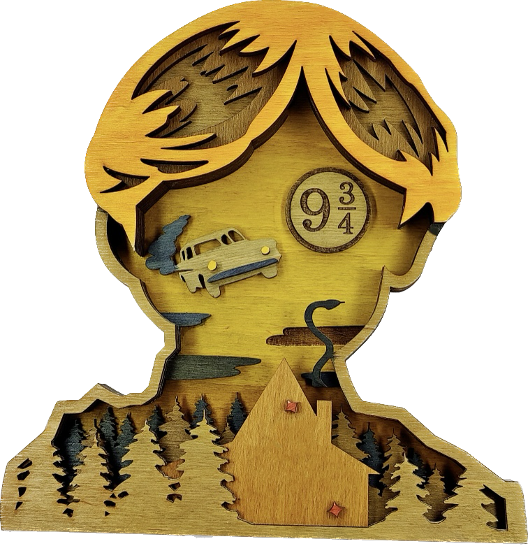 Custom wood layered mandala Ron