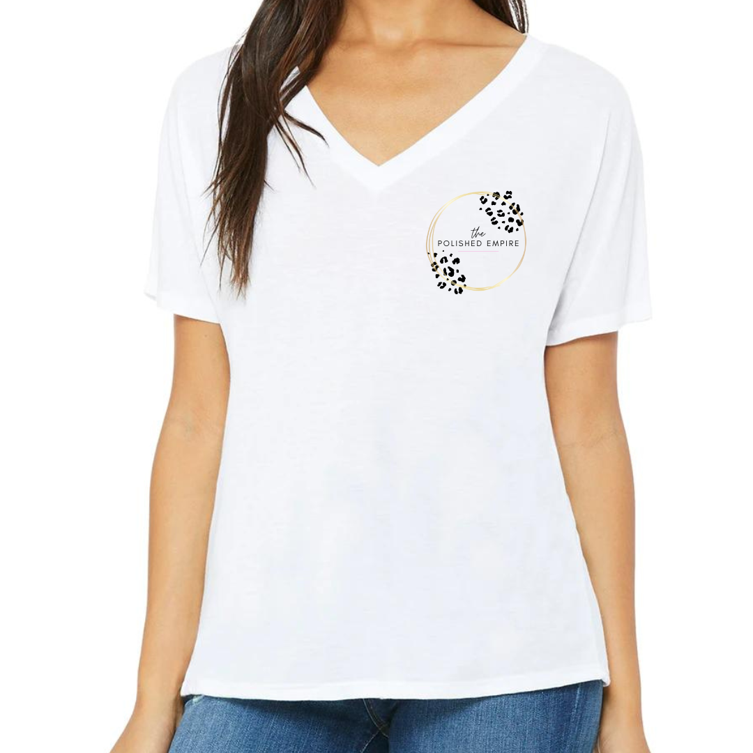 The Polished Empire - Women's Slouchy V-Neck Tee