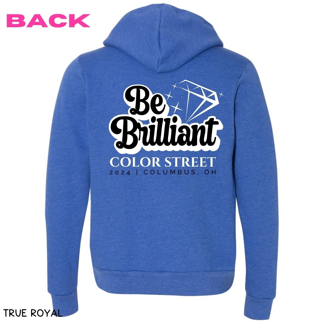 Be Brilliant 3 - Unisex Adult Zip Up Hoodie