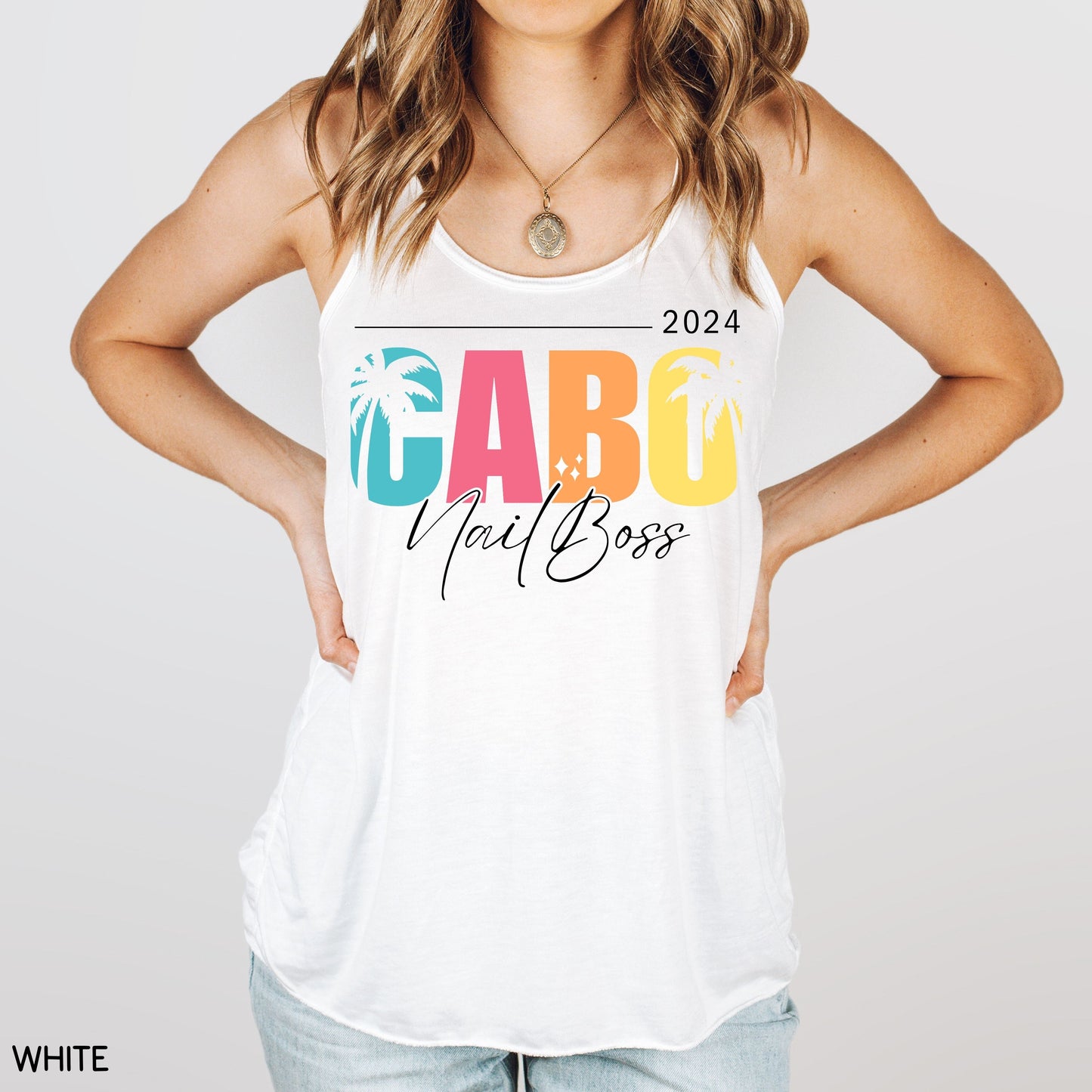 Cabo - Sparkle NailBoss - Women's Flowy Tank