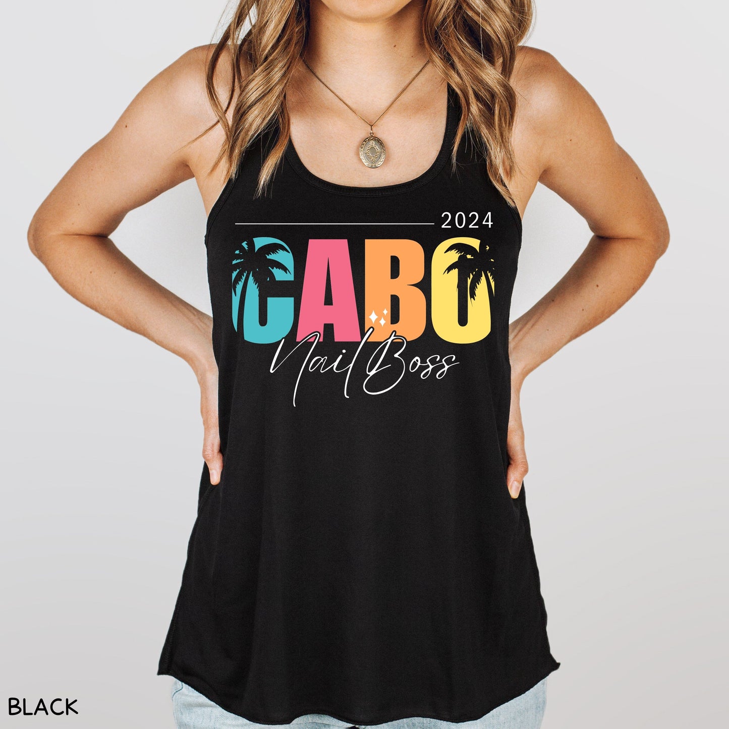 Cabo - Sparkle NailBoss - Women's Flowy Tank