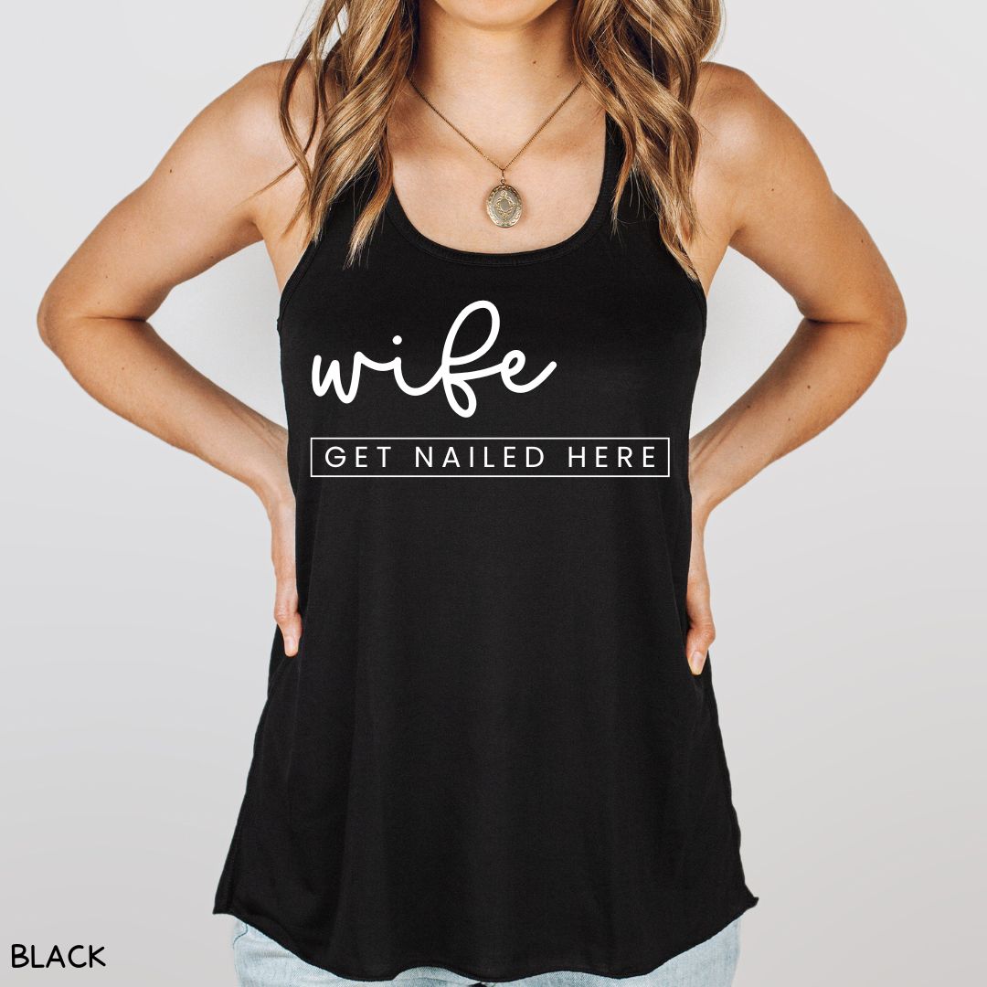 Cabo - Wife Get Nailed Here - Women's Flowy Tank