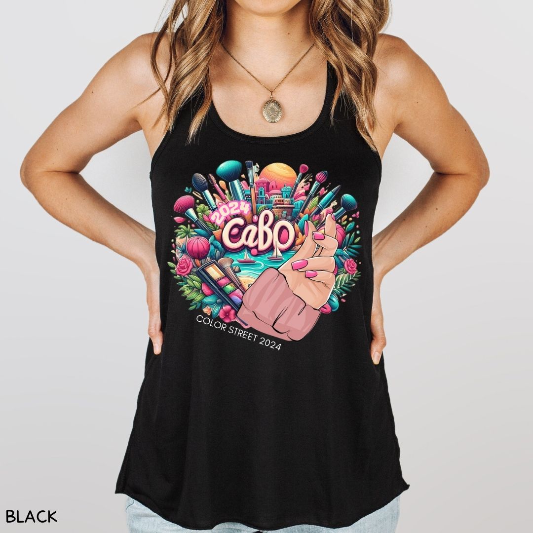 Cabo - Floral - Women's Flowy Tank