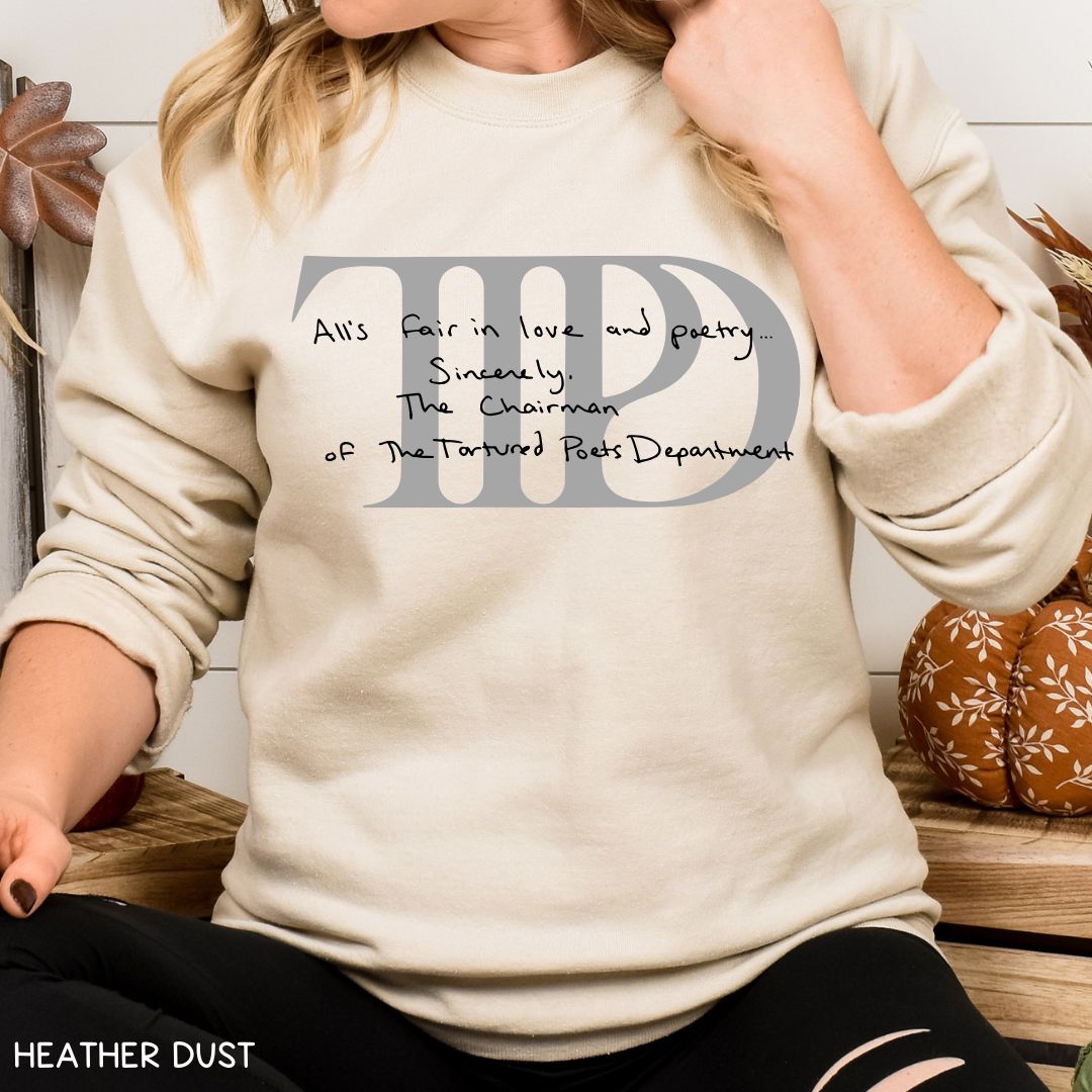 Swiftie - TTPD - Unisex Crewneck Sweatshirt (No Hood)