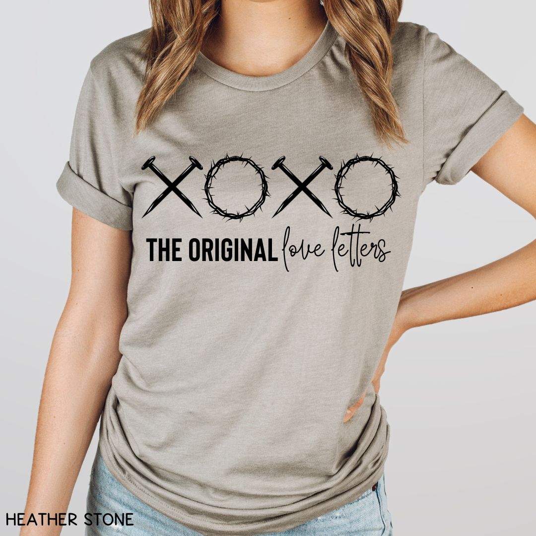 Valentine's - XOXO Love Letters - Unisex Adult Tee