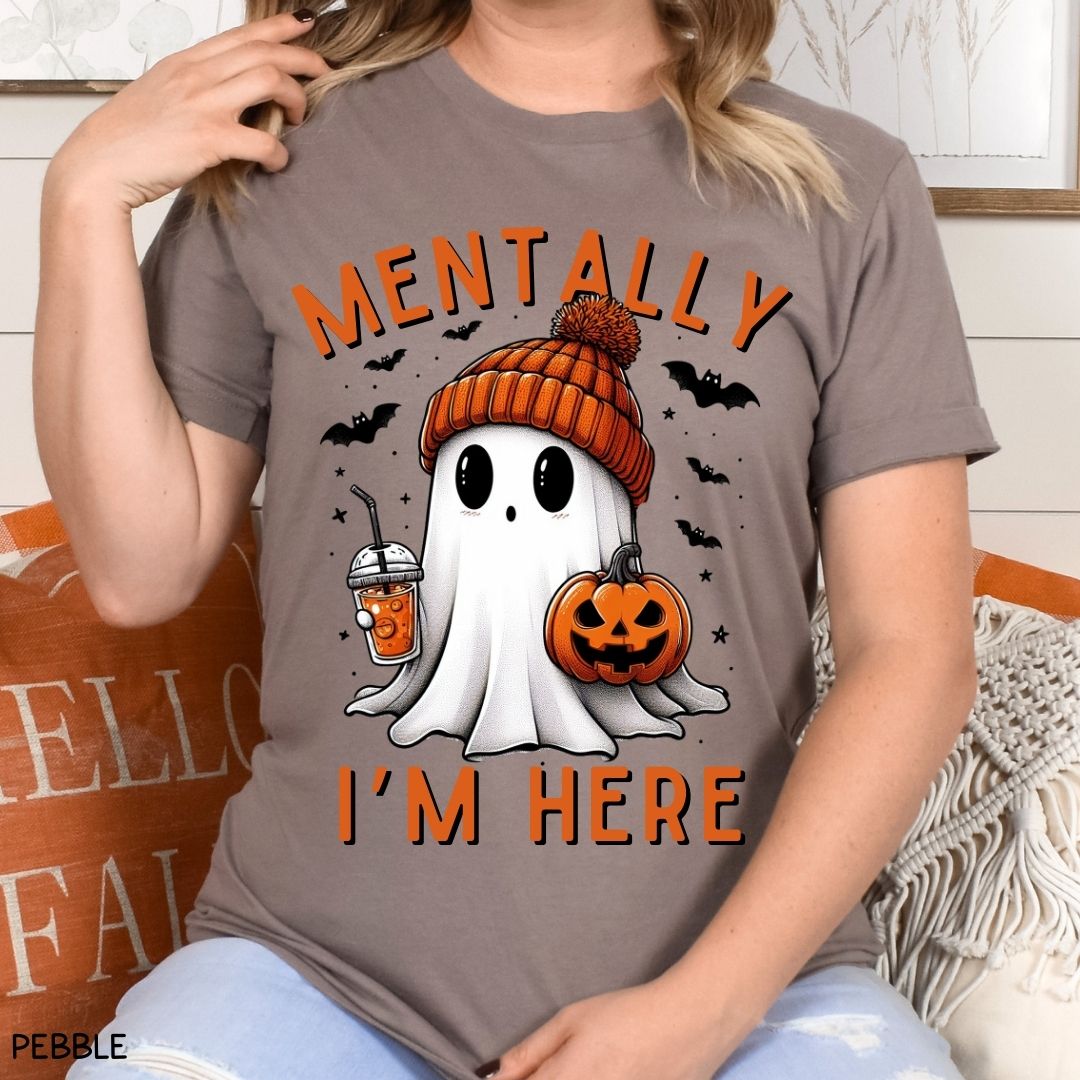 Fall - Mentally I'm Here - Unisex Adult Tee