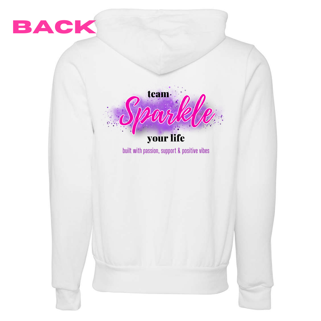 Team Sparkle Your Life - Purple Logo - Zip Up Hoodie