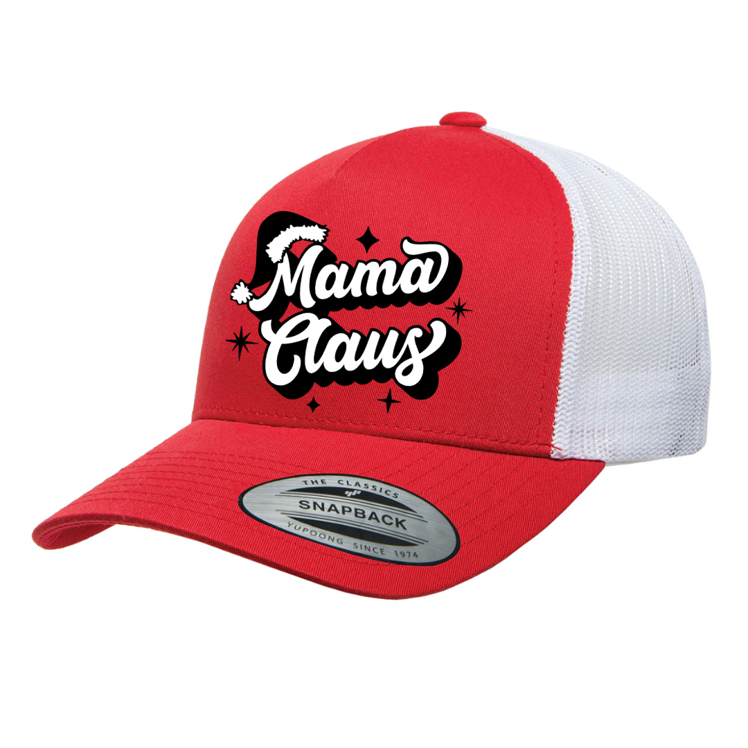 Christmas - Mama Claus Vintage - Retro Trucker Hat