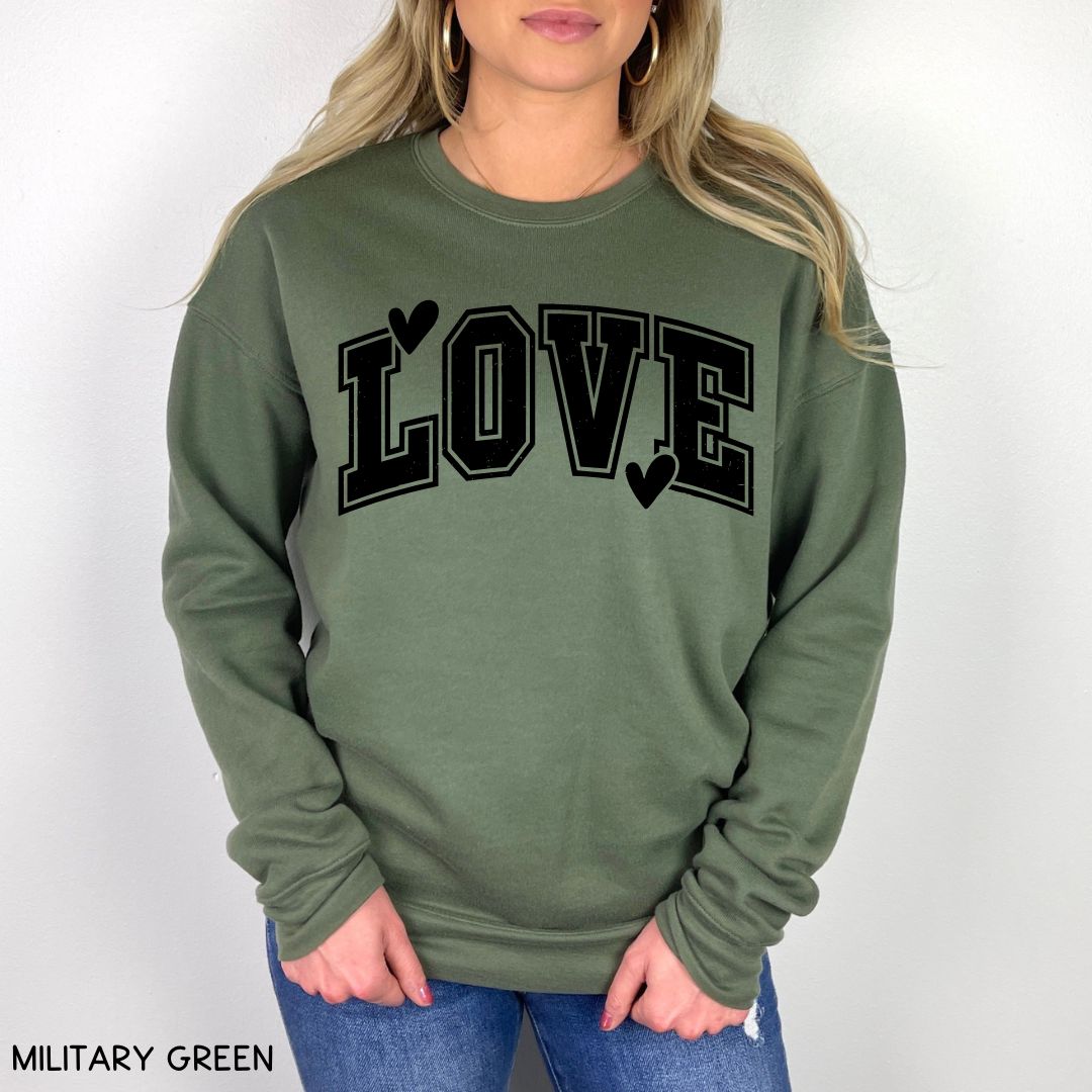 Love Varsity - Unisex Crewneck Sweatshirt (No Hood)