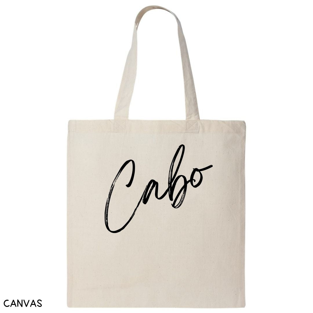 Cabo - Script - Canvas Tote Bag