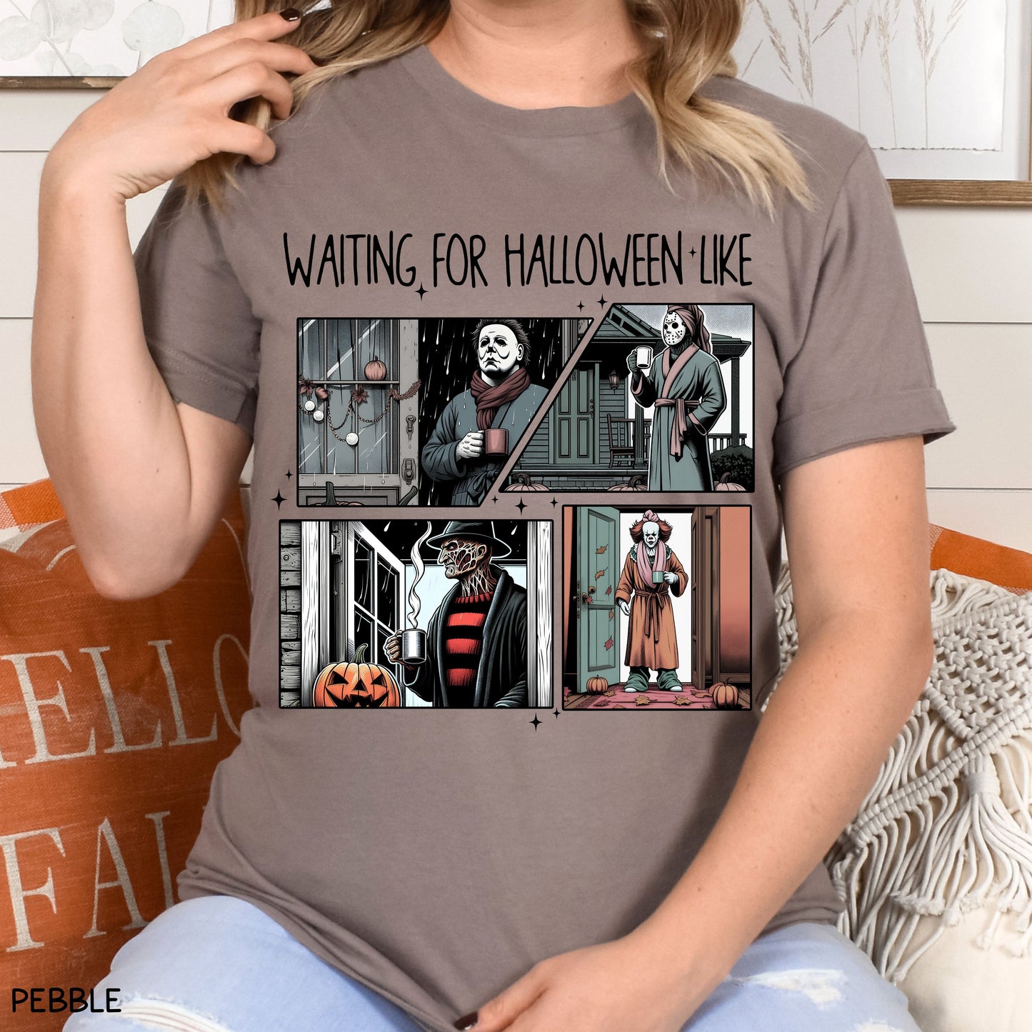 Halloween - Villains Waiting For Halloween - Unisex Adult Tee