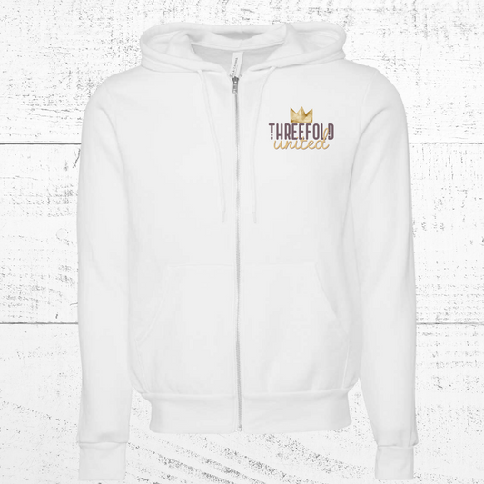 Threefold United - Zip Up Hoodie - Crown Logo