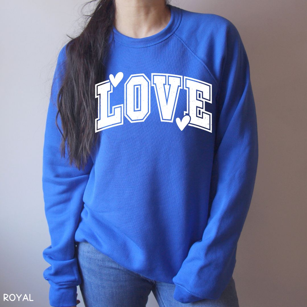 Love Varsity - Unisex Crewneck Sweatshirt (No Hood)