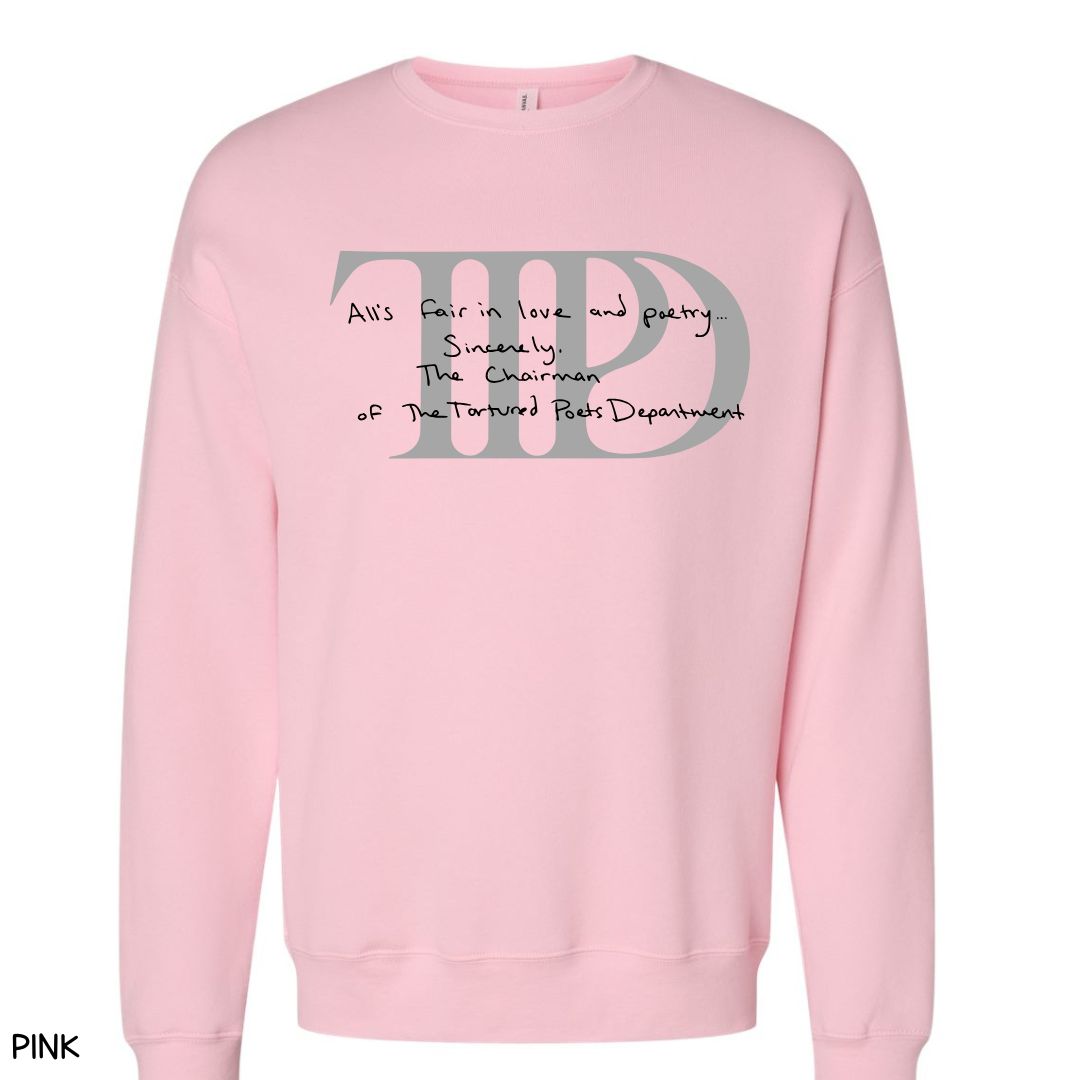 Swiftie - TTPD - Unisex Crewneck Sweatshirt (No Hood)