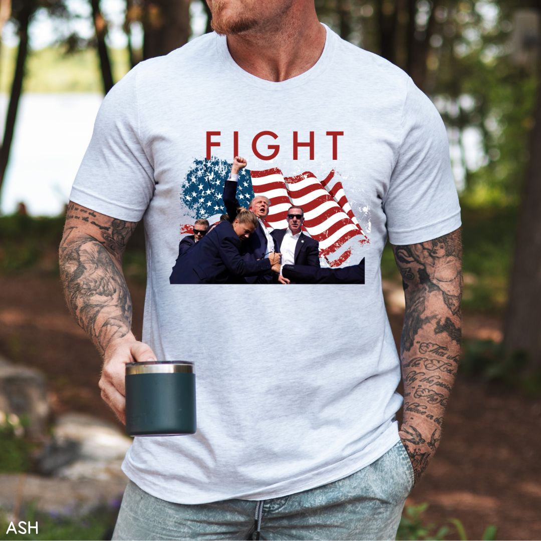 America - Trump Fight - Unisex Adult Tee