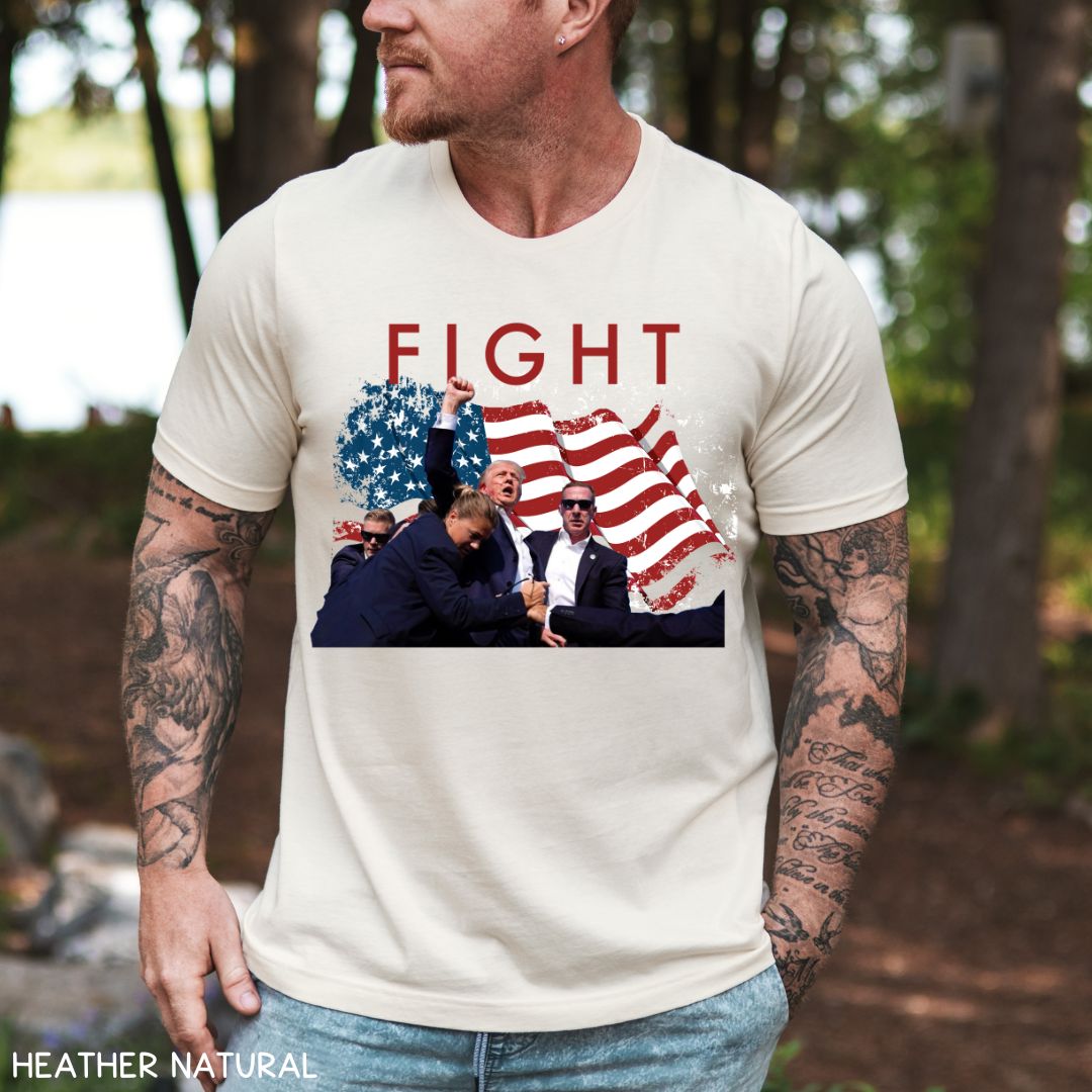 America - Trump Fight - Unisex Adult Tee