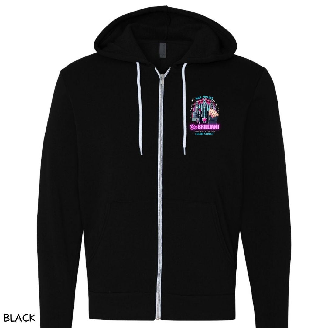 Nail Ninjas - Unisex Adult Zip Up Hoodie