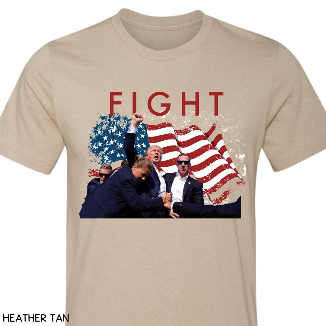 America - Trump Fight - Unisex Adult Tee