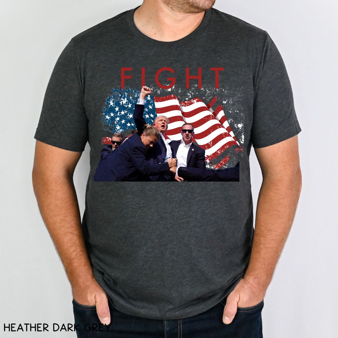 America - Trump Fight - Unisex Adult Tee