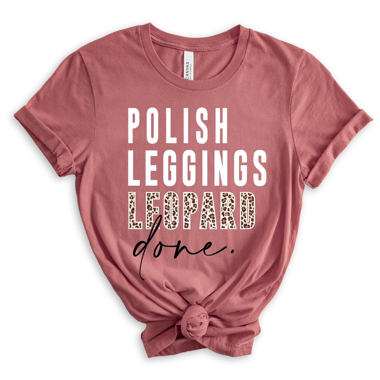 Polish Leggings Leopard Done - Unisex Adult Tee