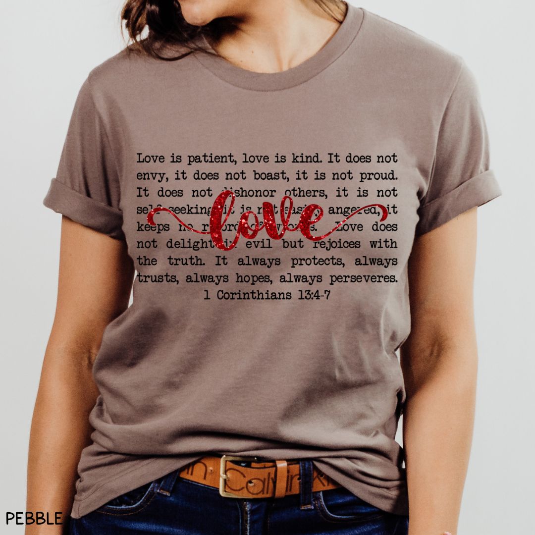 1 Corinthians Love - Unisex Adult Tee