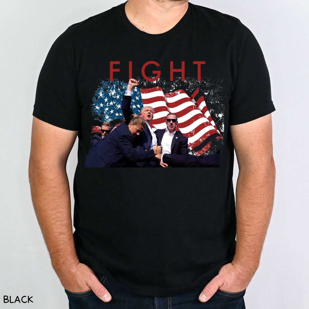 America - Trump Fight - Unisex Adult Tee