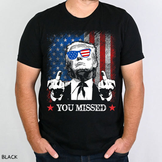 America - Trump You Missed - Unisex Adult Tee