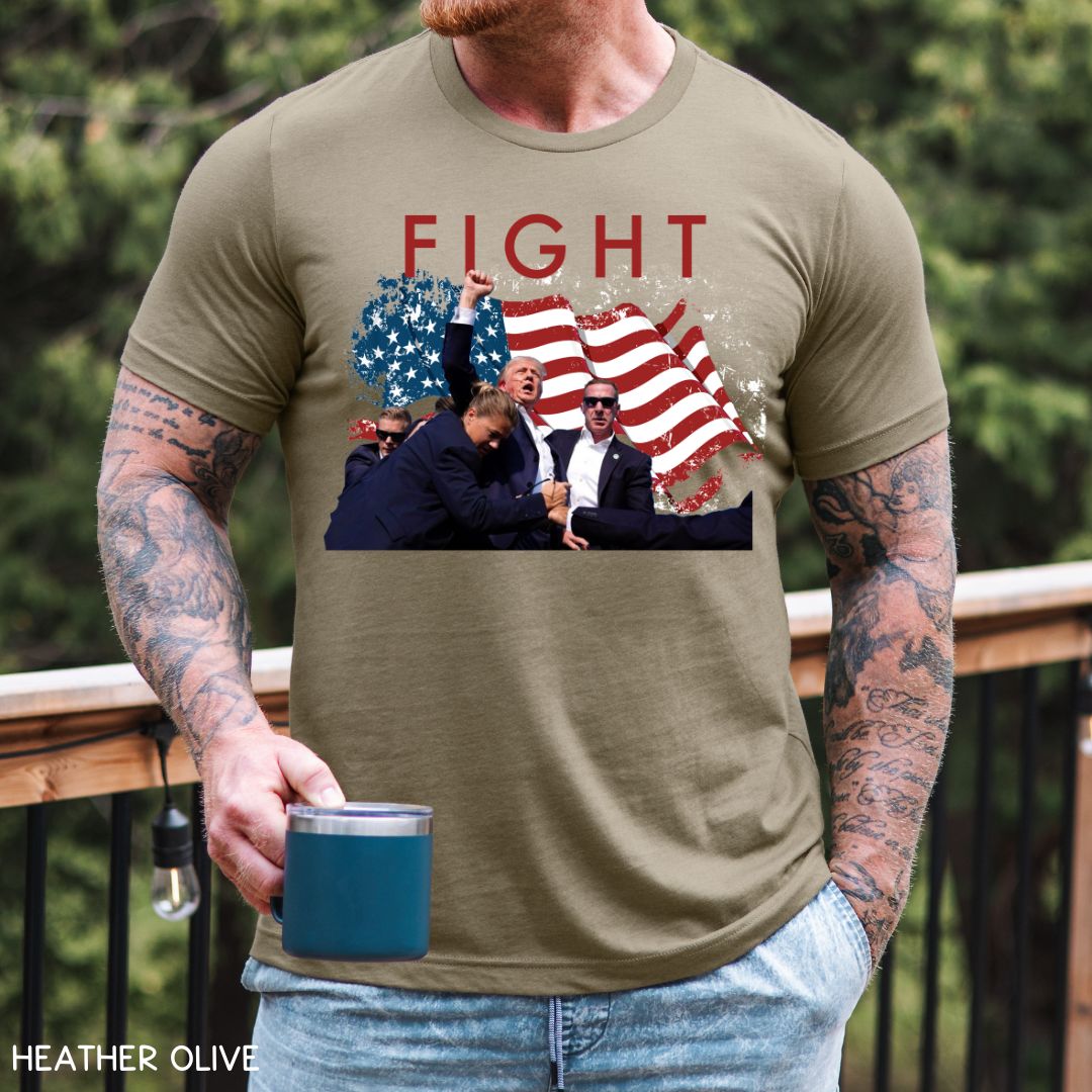 America - Trump Fight - Unisex Adult Tee