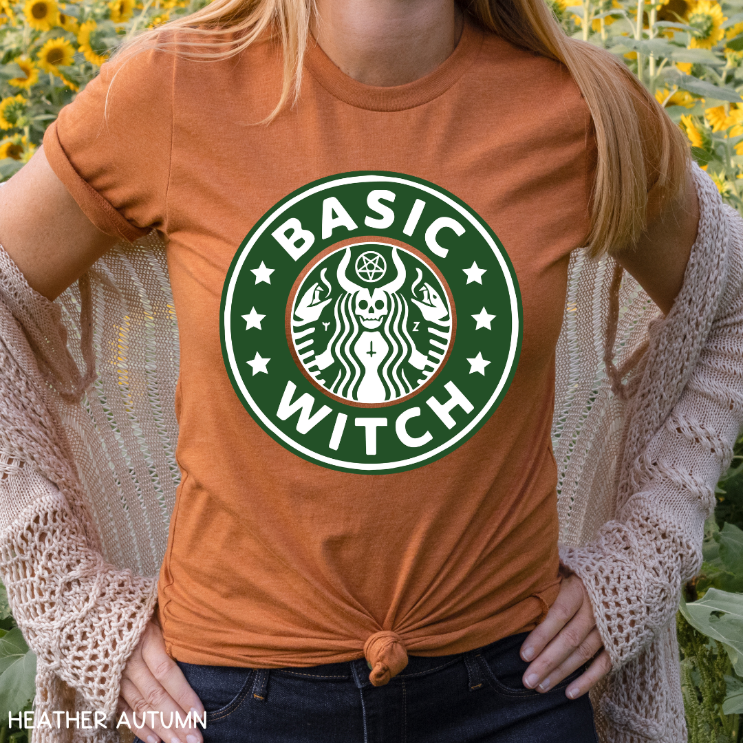 Halloween - Adult Tee - Starbucks Basic Witch