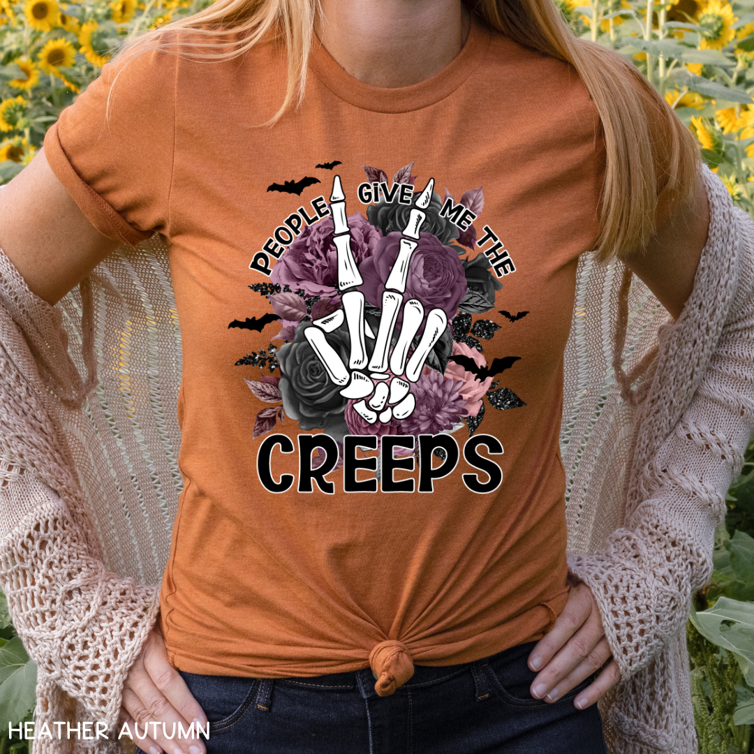 Halloween - Adult Tee - People Give Me The Creeps