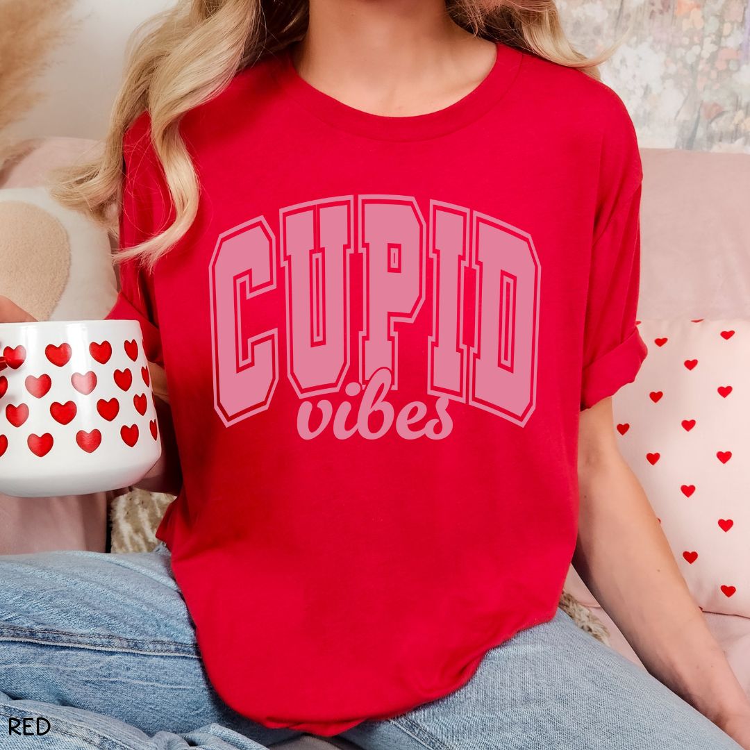 Valentines - Cupid Vibes - Unisex Adult Tee