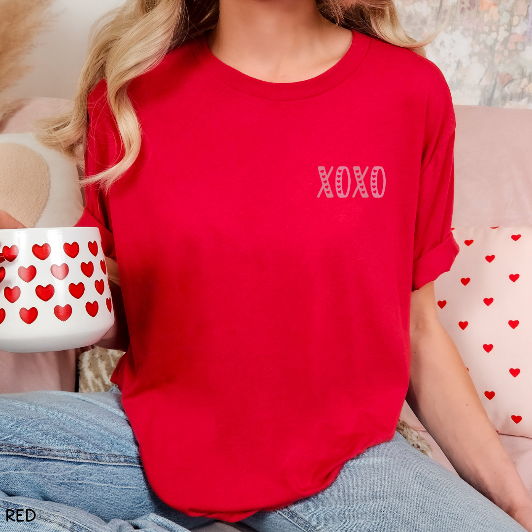 Valentines - XOXO Pocket - Unisex Adult Tee