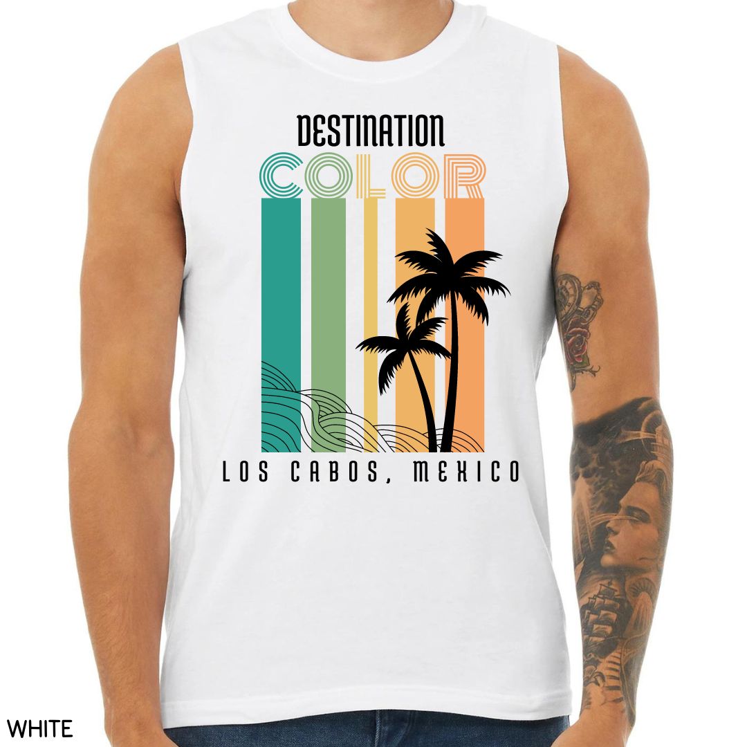 Cabo - Color Bars - Unisex Muscle Tank