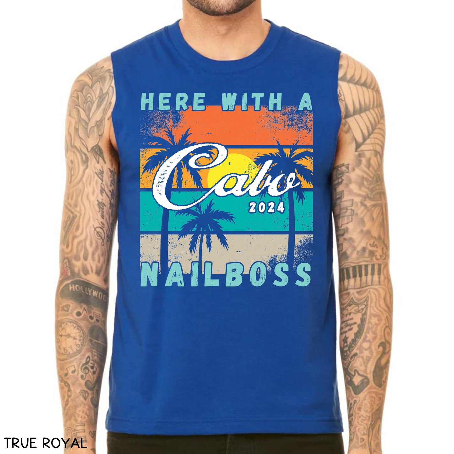 Cabo - Here With A NailBoss - Unisex Muscle Tank