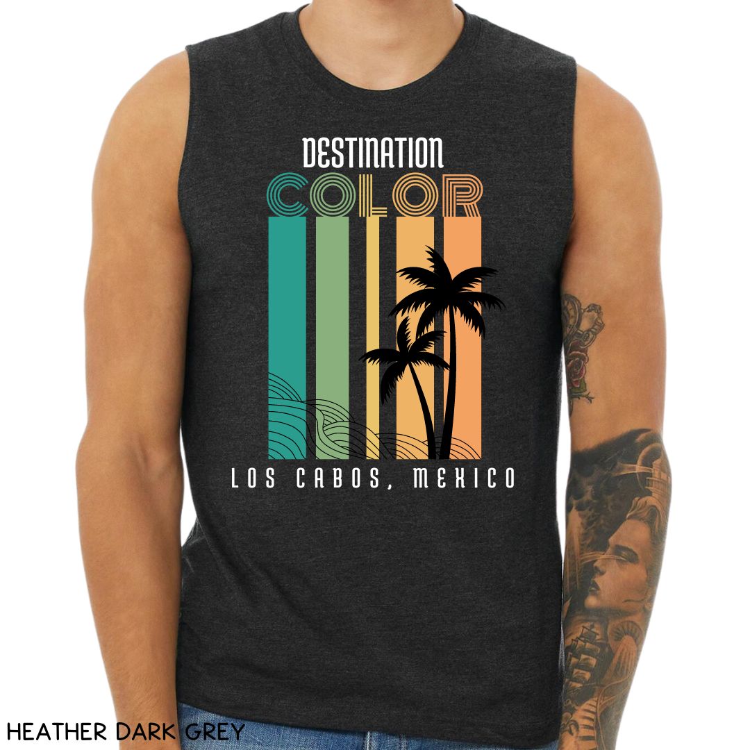 Cabo - Color Bars - Unisex Muscle Tank