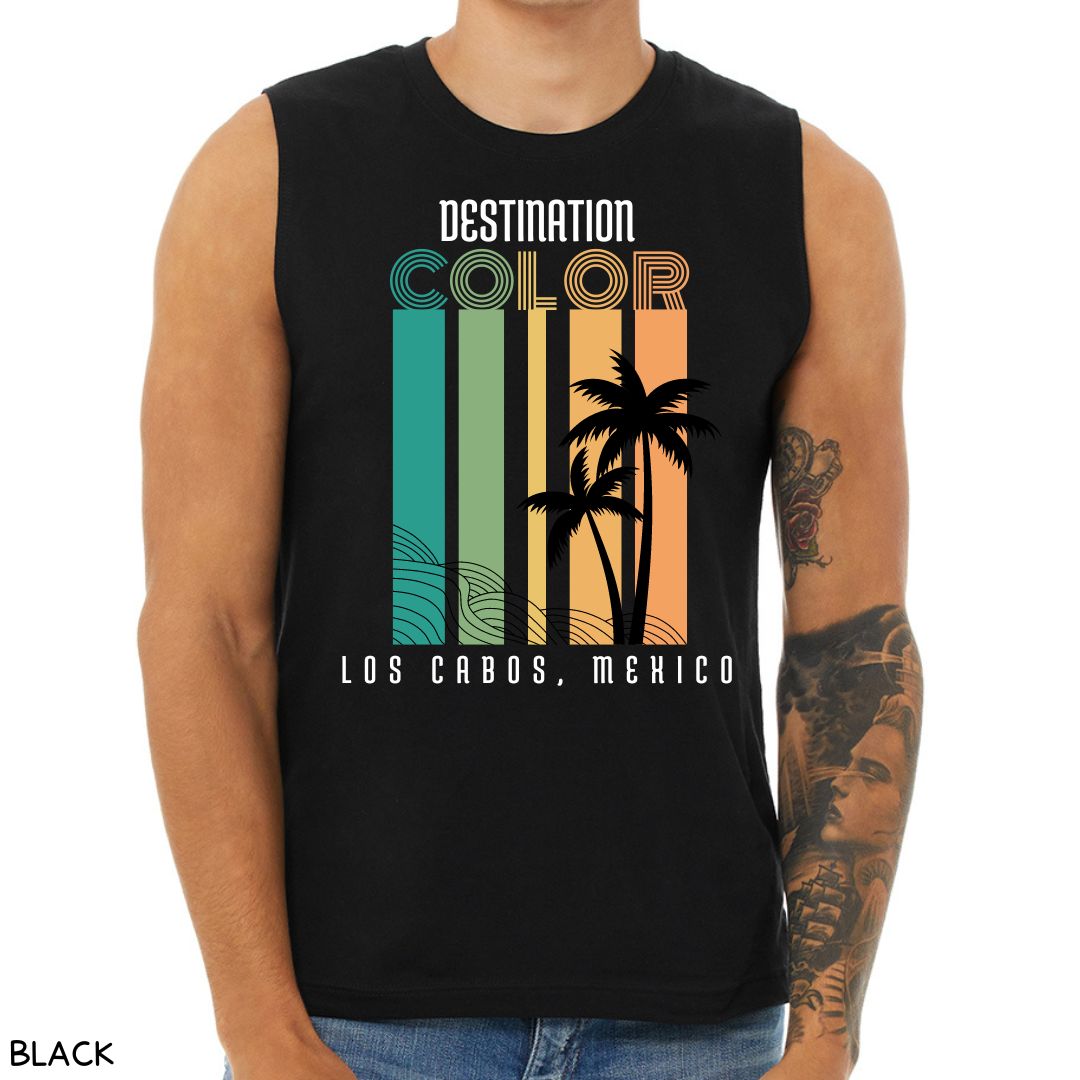 Cabo - Color Bars - Unisex Muscle Tank