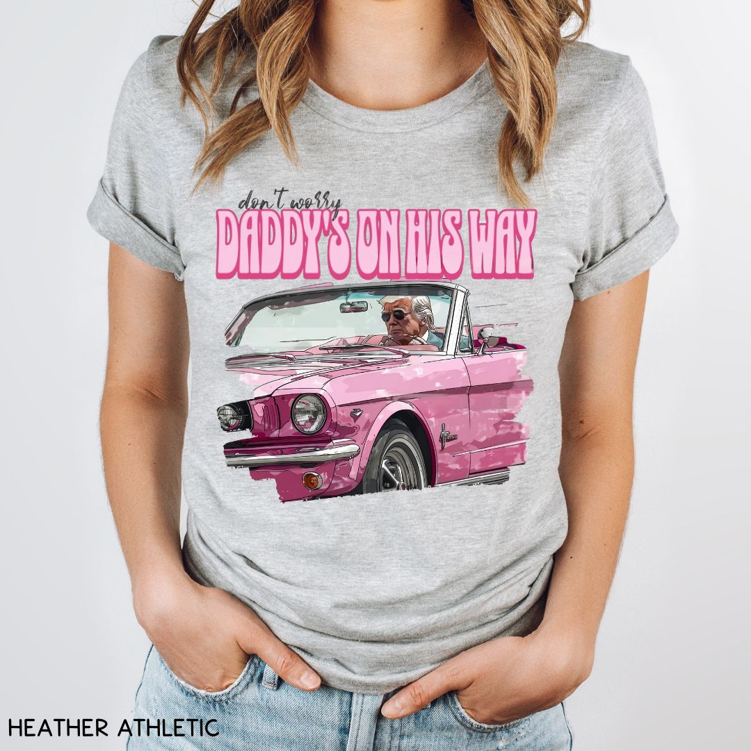 America - Trump Daddy's On His Way - Unisex Adult Tee