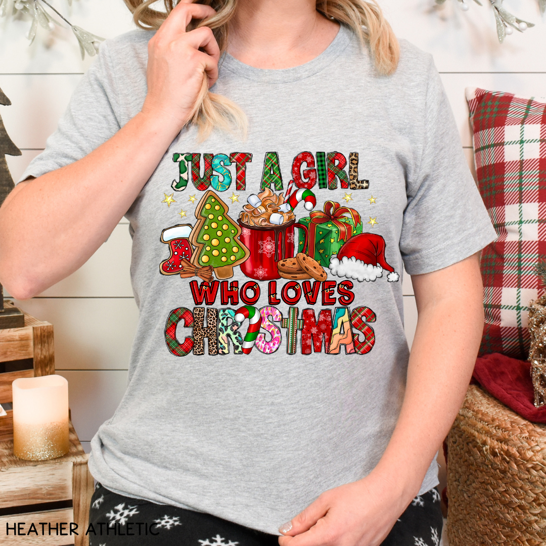 Christmas - Just a Girl Who Loves Christmas - Unisex Adult Tee