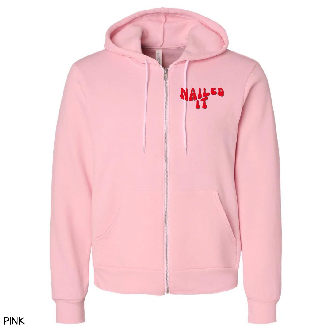 Team Nailed It - Unisex Adult Zip Up Hoodie