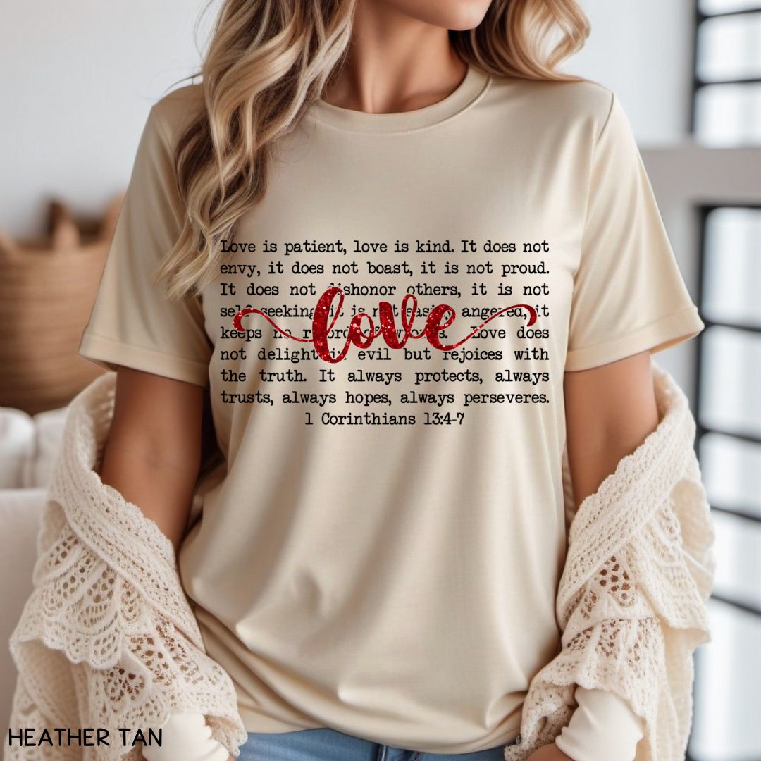 1 Corinthians Love - Unisex Adult Tee