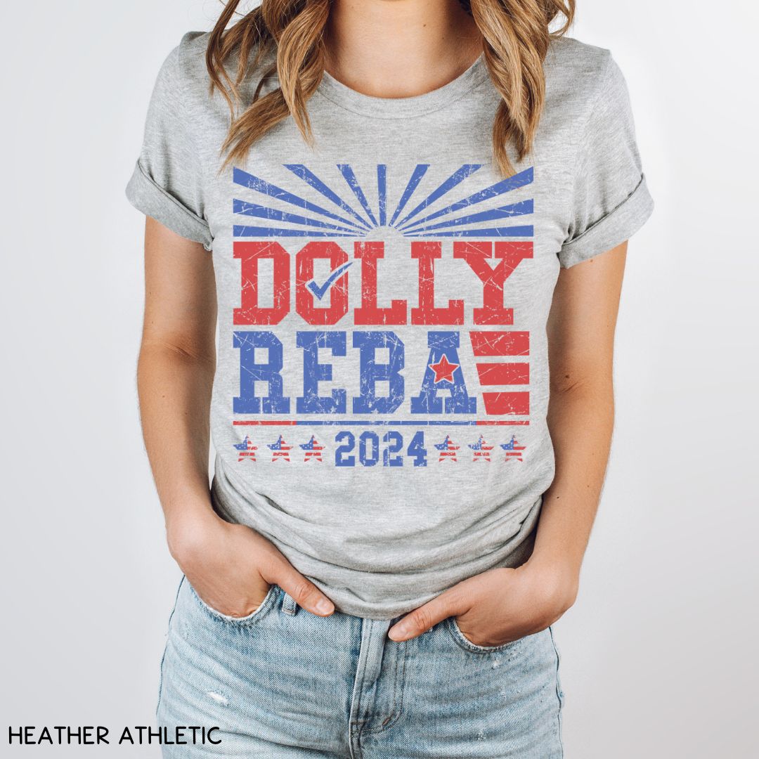 America - Dolly & Reba for President - Unisex Adult Tee