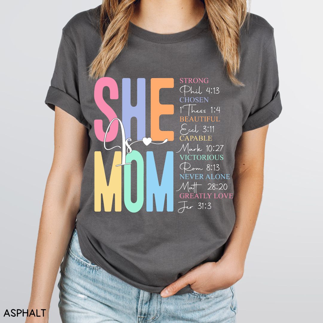 She Is Mom - Unisex Adult Tee