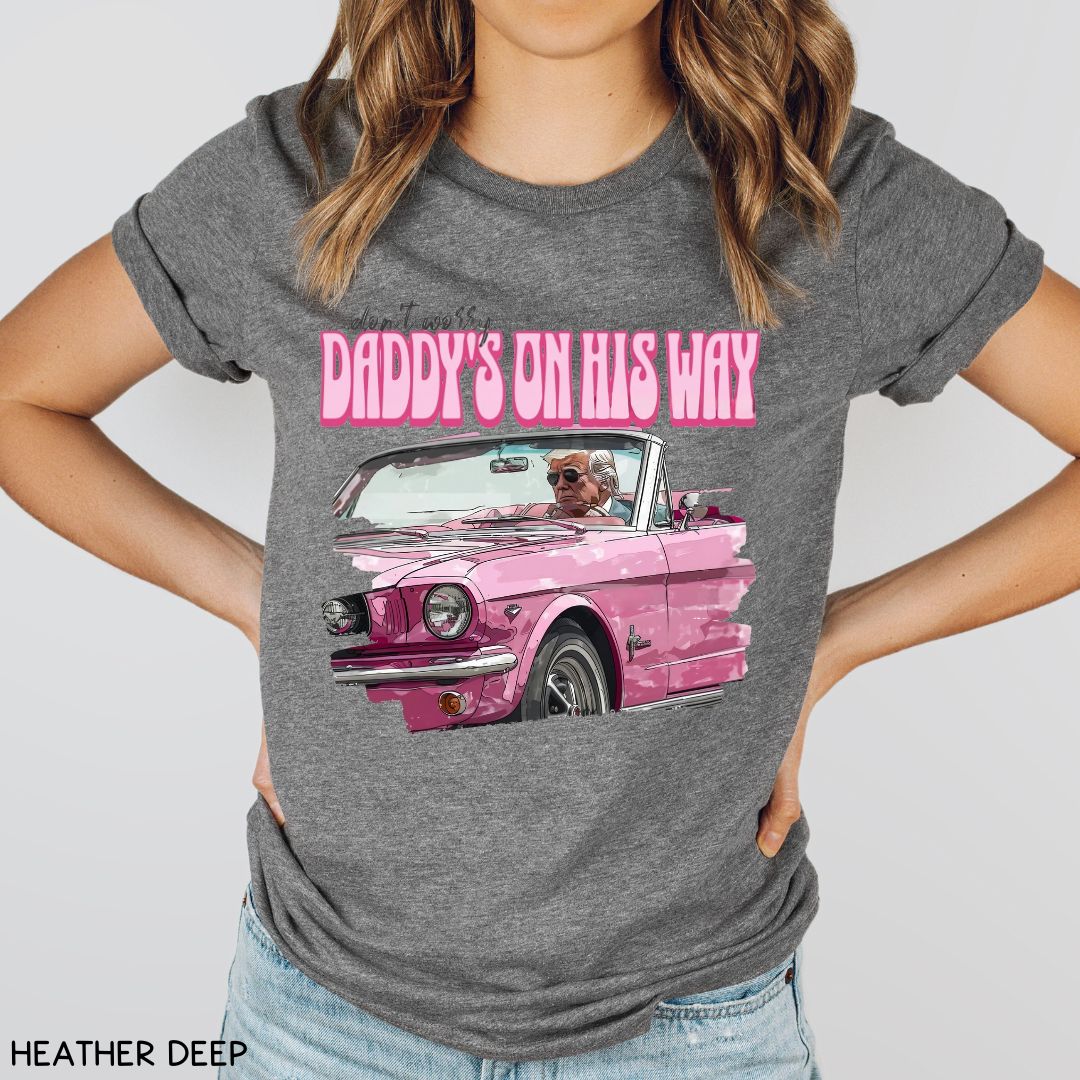 America - Trump Daddy's On His Way - Unisex Adult Tee