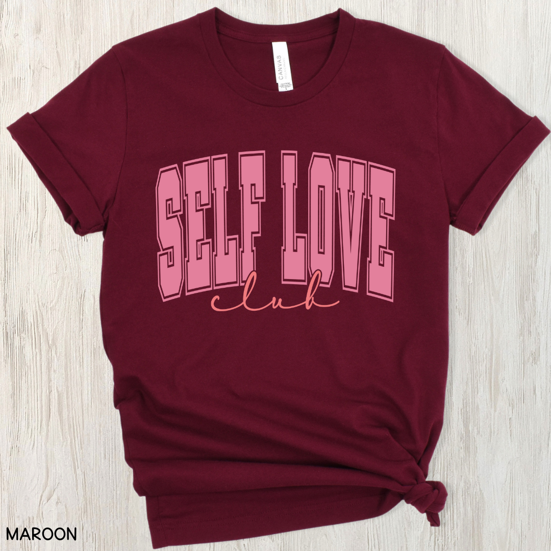 Valentines - Self Love Club - Unisex Adult Tee