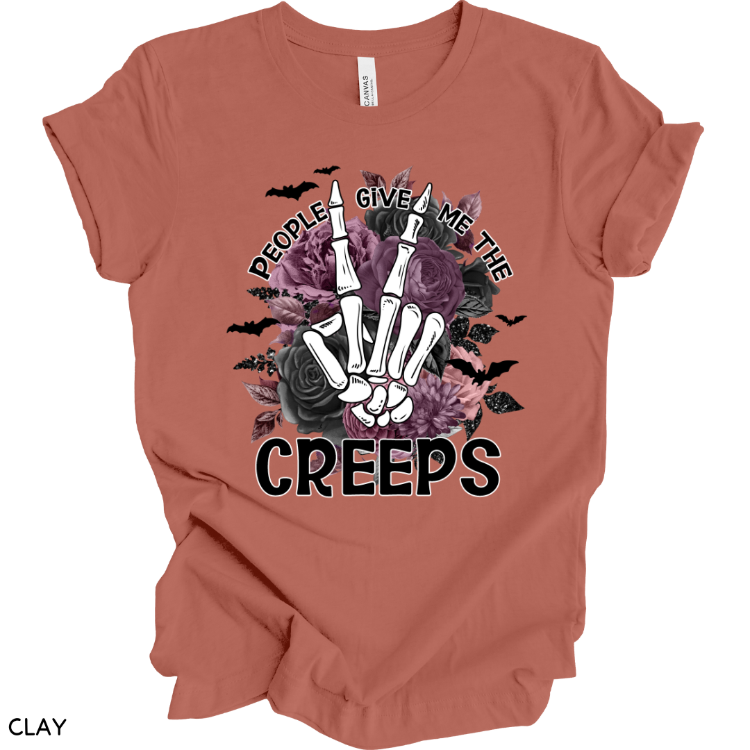 Halloween - Adult Tee - People Give Me The Creeps