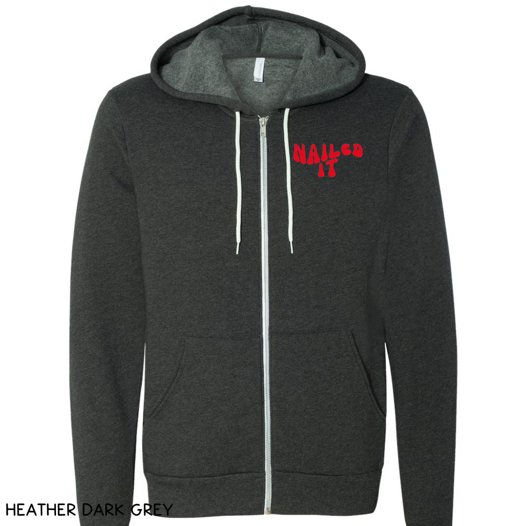 Team Nailed It - Unisex Adult Zip Up Hoodie