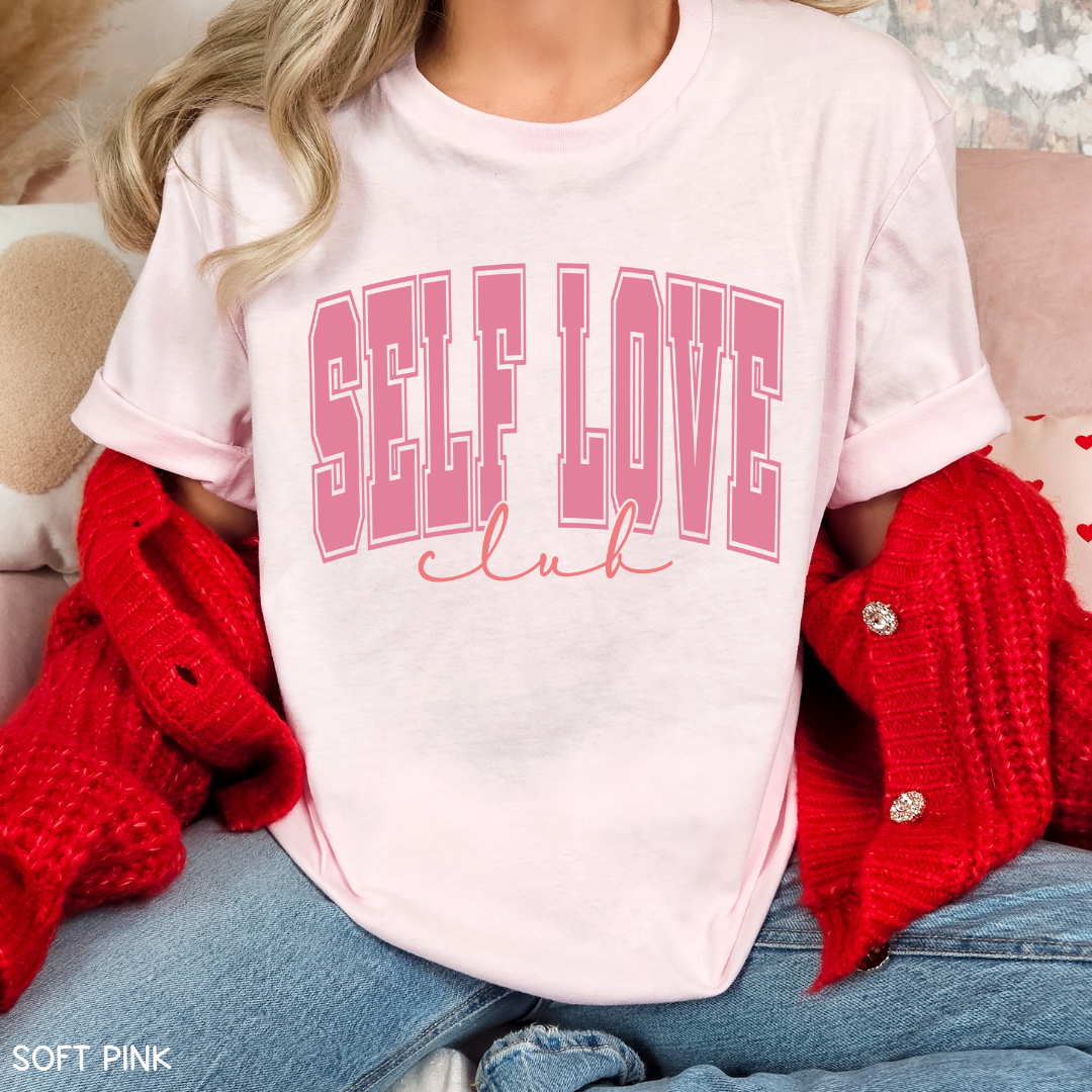 Valentines - Self Love Club - Unisex Adult Tee